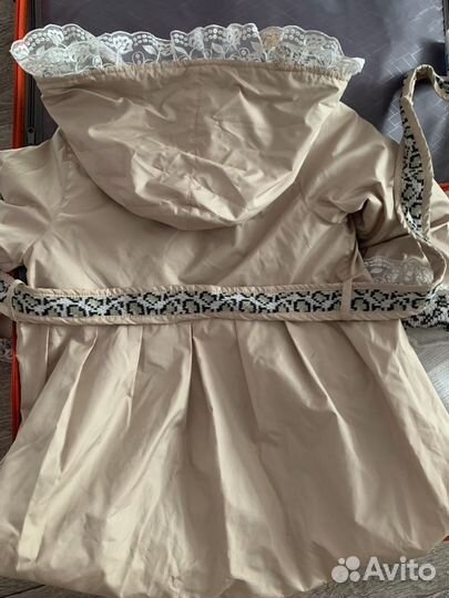 Плащ с утеплённой подкладкой на девочку р. 116