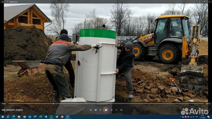 Установка септика Септик Тополь