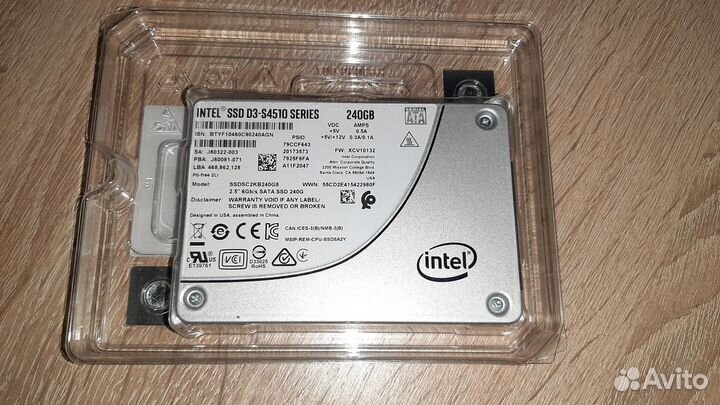 SSD intel D3-S4510 240 GB новый