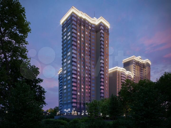 2-к. квартира, 53,4 м², 11/27 эт.