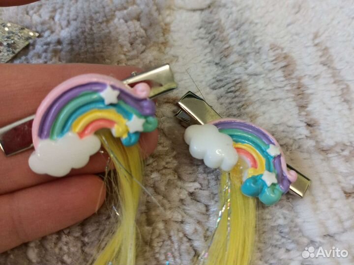 Ободок и заколки единорог acoola