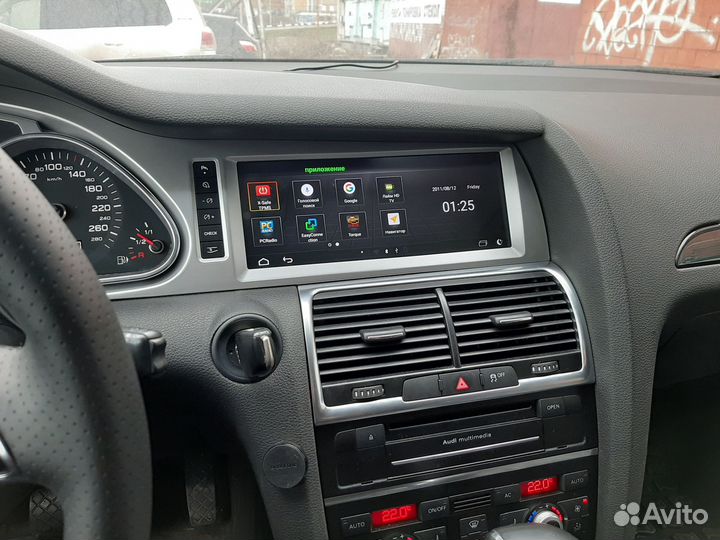 Android монитор для Audi Q7 MMI 2G, 3G 2006 - 2015