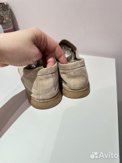 Лоферы замшевые 37 размер