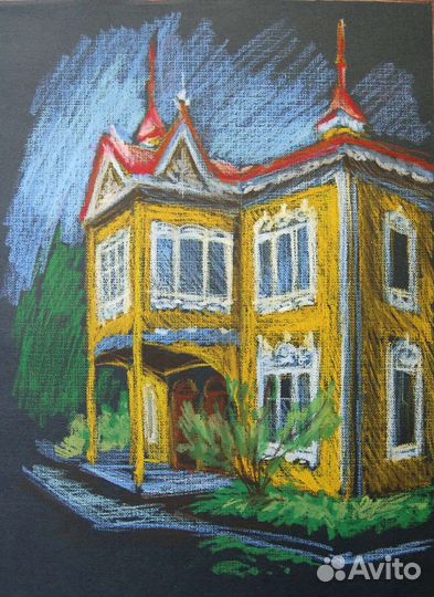 Картины с видами Томска, картины маслом, пастель