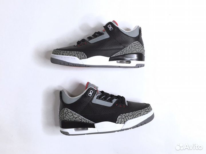 Кроссовки Air Jordan 3 black cement