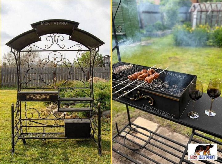 Беседка с мангалом