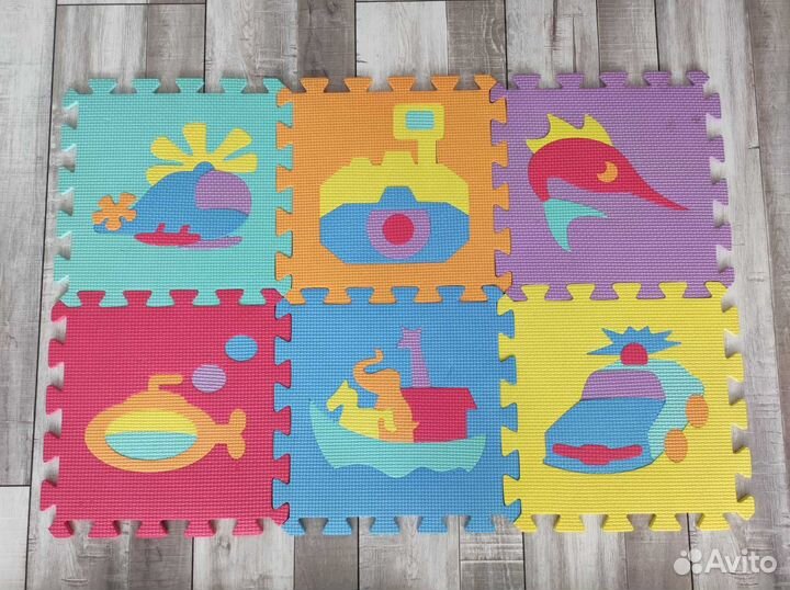Мягкий коврик пазл