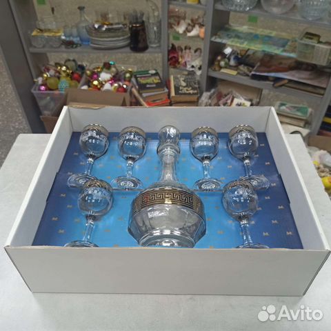 Набор Штоф Рюмки Стопки Гусь Хрустальный В Коробке