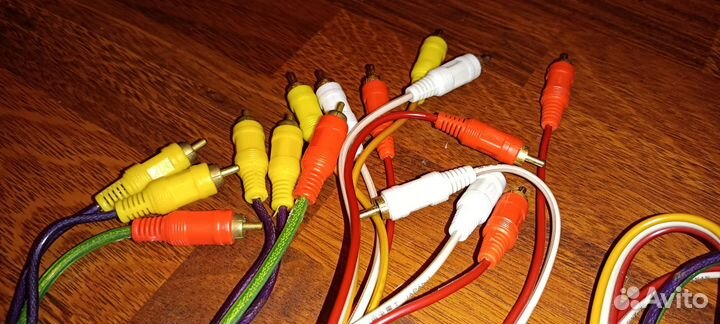 Тюльпаны - 3*3RCA, 2*2RCA провода