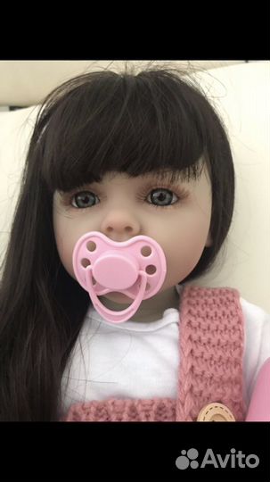 Кукла реборн 55 см силиконовая