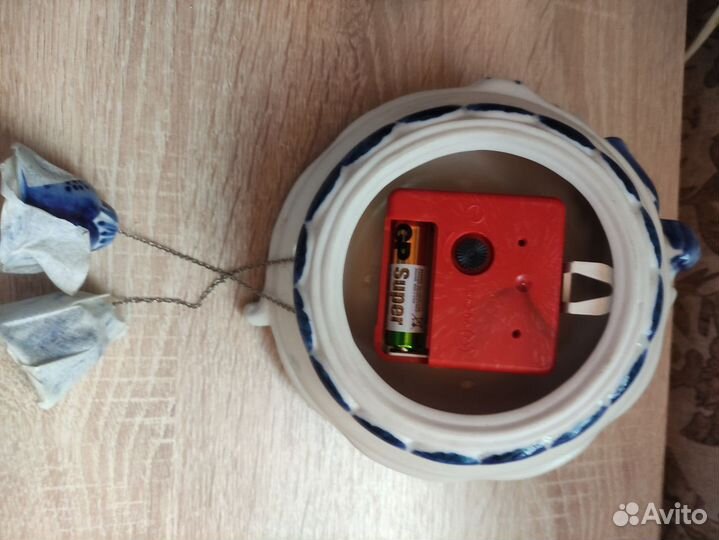 Часы настенные гжель