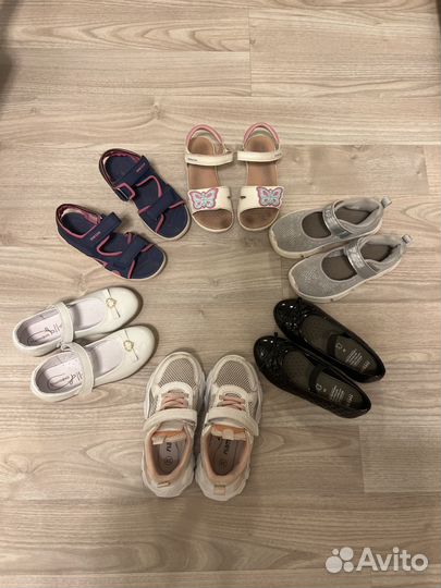 Летняя обувь для девочки 28 комплект