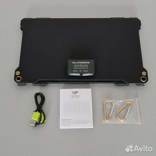 Солнечная батарея 40W 18В,21W 5В,контроллер заряда