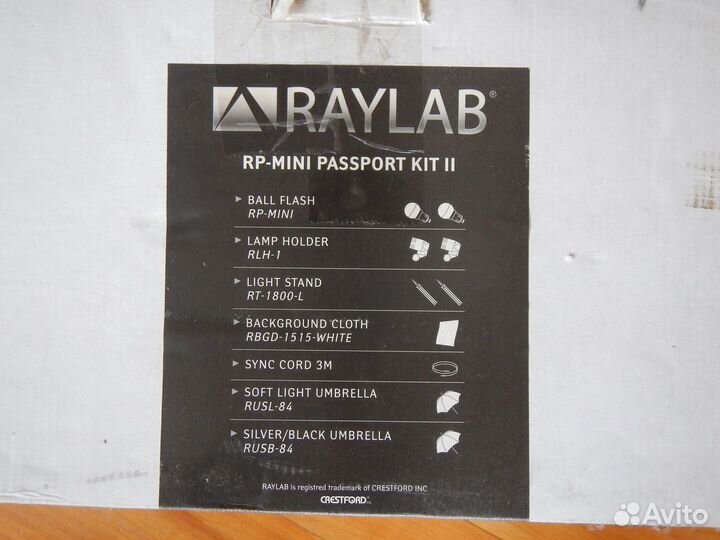Комплект студийного импульсного света raylab