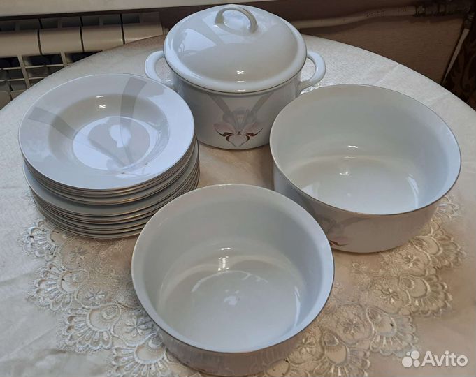 Столовый сервиз гдр jlmenau