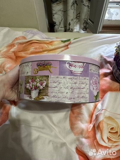 Жестяная коробка/банка декоративная