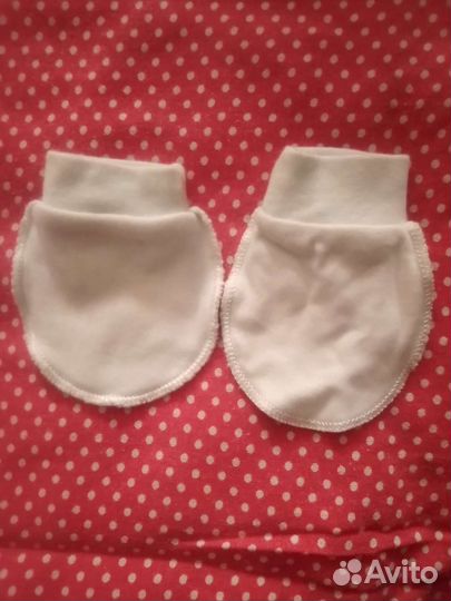 Царапки для новорожденных+ шапочка