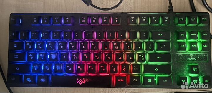 Игровая клавиатура с подсветкой (мембрана). Торг