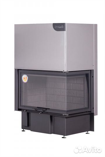 Камин Экокамин дельта 800 RB два стекла правая при