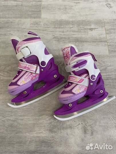 Коньки детские раздвижные размер 25-28