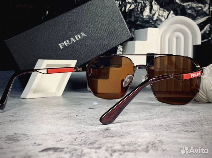 Очки Prada Aviator бронзовые