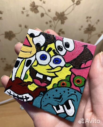 Мини-картины на заказ, на магните