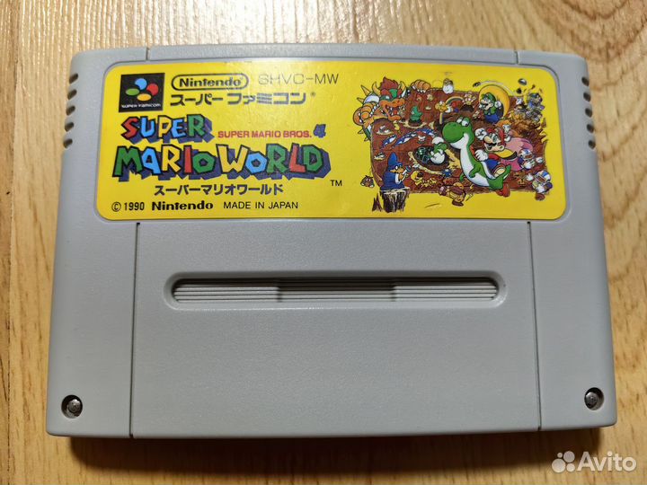 Super Mario World картридж super famicom