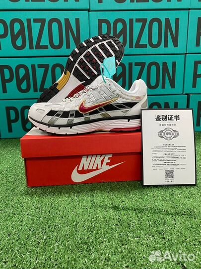 Nike P6000 White Red серебряные Оригинал Poizon