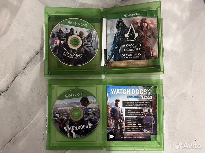 Assasin Creed Единство и Watch Dogs 2 X BOX ONE