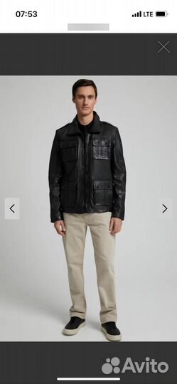 Кожаная куртка мужская новая