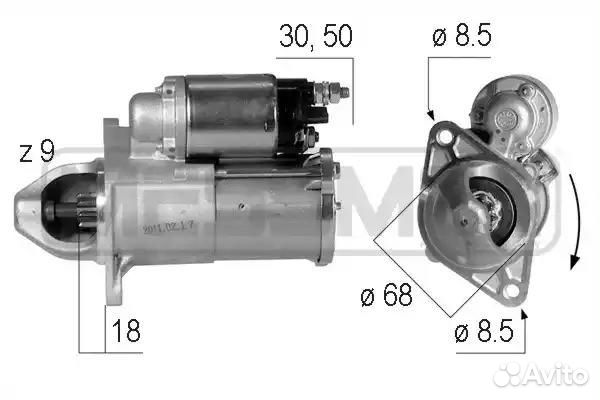 Стартер opel astra h / j 1.6 / 1.8