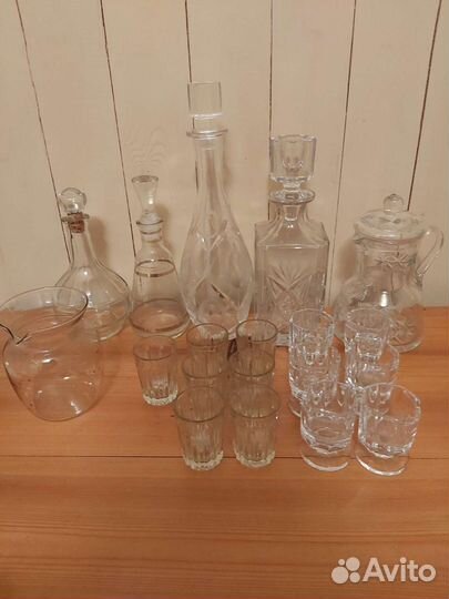 Штофы и графины СССР хрусталь