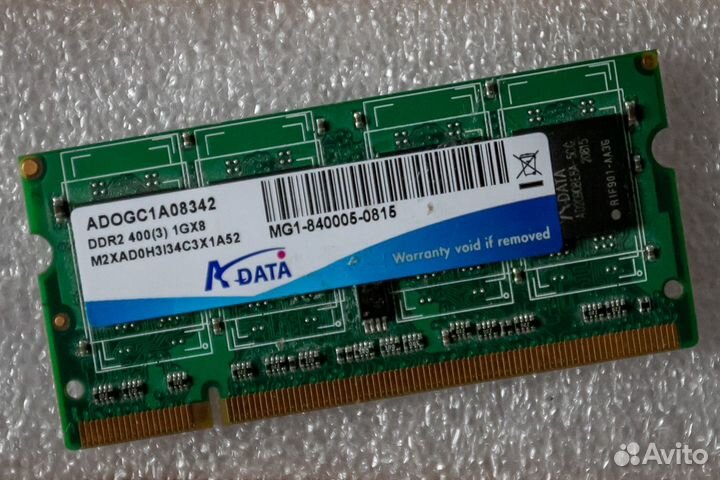 Оперативная память Adata DDR2 для ноутбуков 1 Gb