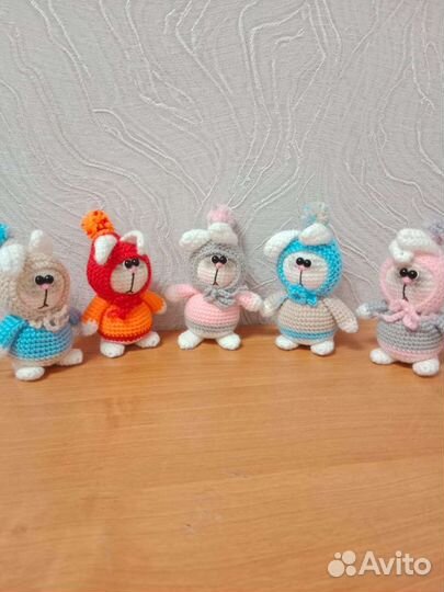 Вязаные игрушки,заяц,зайка,символ 2023г