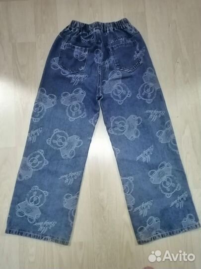 Джинсы палаццо для девочки shein