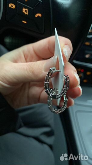 Серьги в стиле Булгари