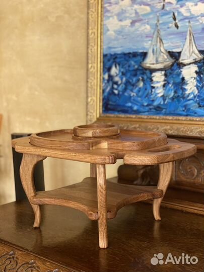 Менажница из дерева, винный стол