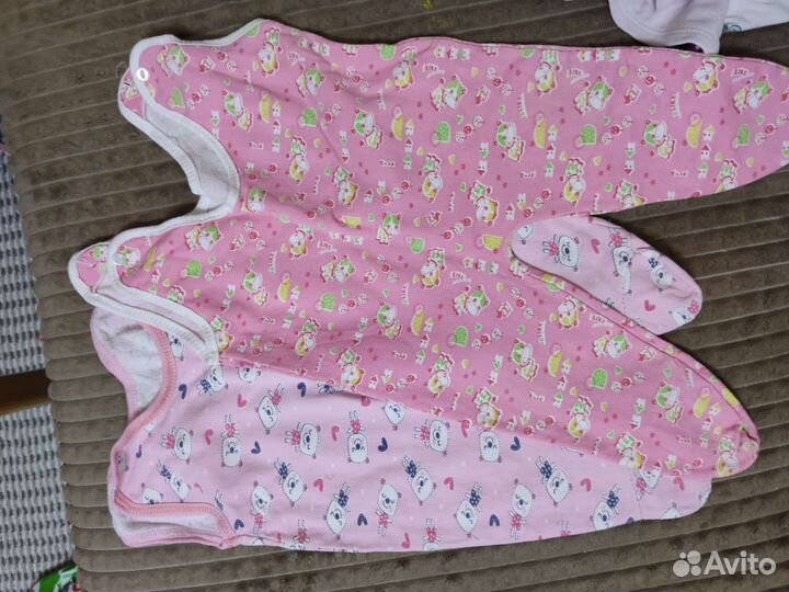 Одежда пакетом для девочки до 6 мес