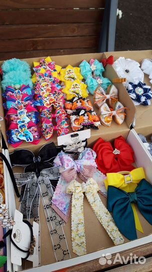 Бантики, резиночки, заколки ручной работы