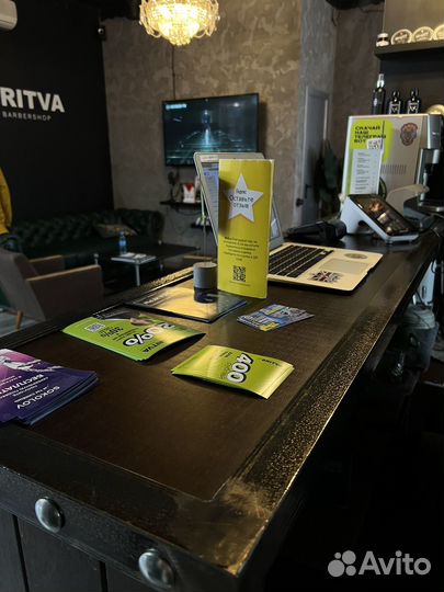 Стойка ресепшен в стиле лофт