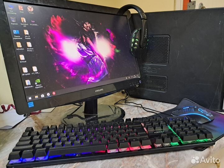 Игровой компьютер в комплекте