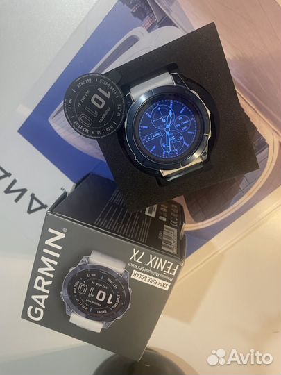 Garmin Fenix 7x sapphire solar mineral blue