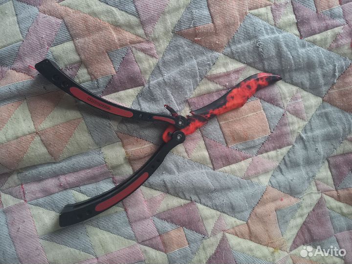 Нож standoff 2 бабочка деревянный