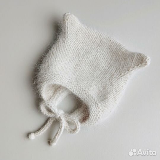 Вязаная шапка детская 3-6 мес