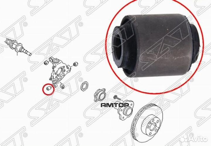 SAT ST-55152-7Y000 Сайлентблок задней цапфы nissan