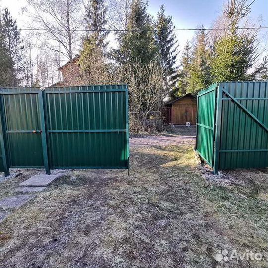 Ворота распашные/ Калитка + Установка + Доставка