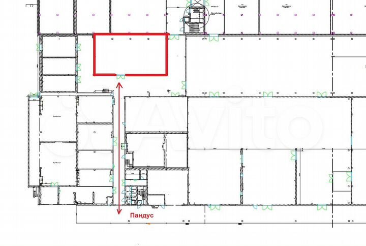 Сухой склад со стеллажами, 1 этаж, 310 м²