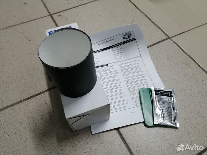 Защитная черная пленка на бампер Санта Фе. Новая