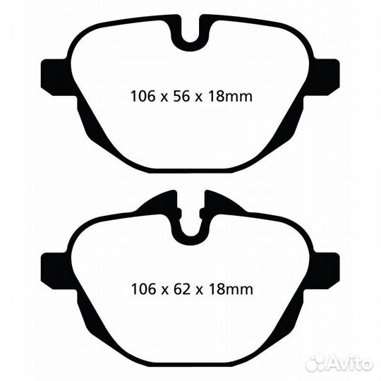 EBC тормозные колодки для BMW X5/X6 (G05/G06)