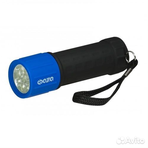 Фонарь фаzа PI-L09-bu 9 светодиодов сине-черный